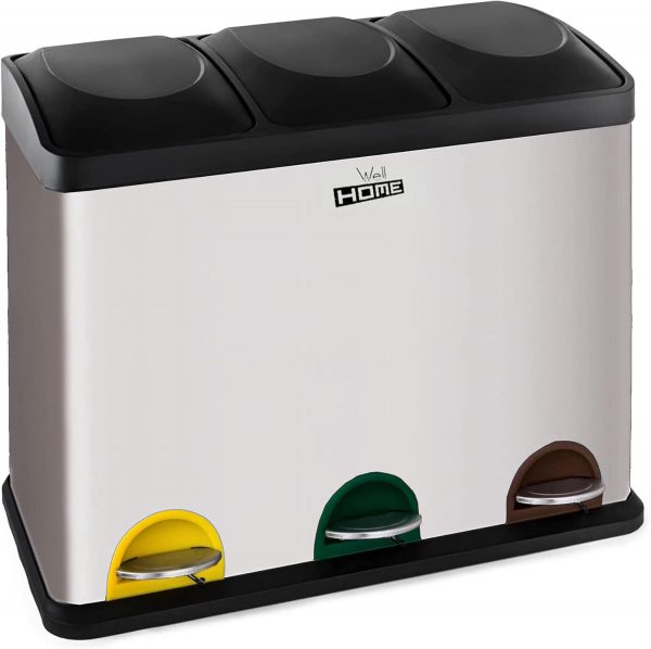 Cubo de reciclaje ecológico 45 litros