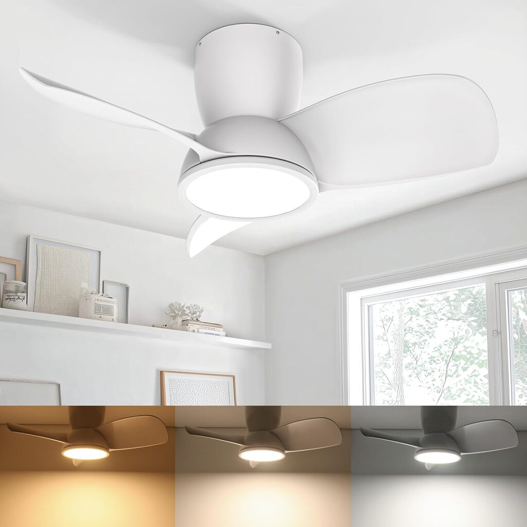 Ateroll Ventilador de Techo con Luz