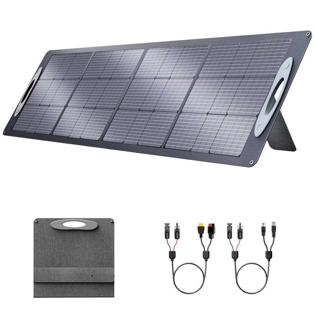 VDL Panel solar portátil 200W,...