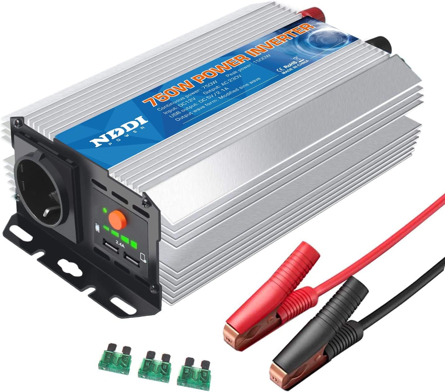 NDDI POWER Inversor 12v 220v Onda Pura...