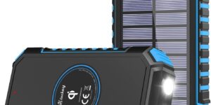 Hiluckey Cargador Solar 26800mAh Power...