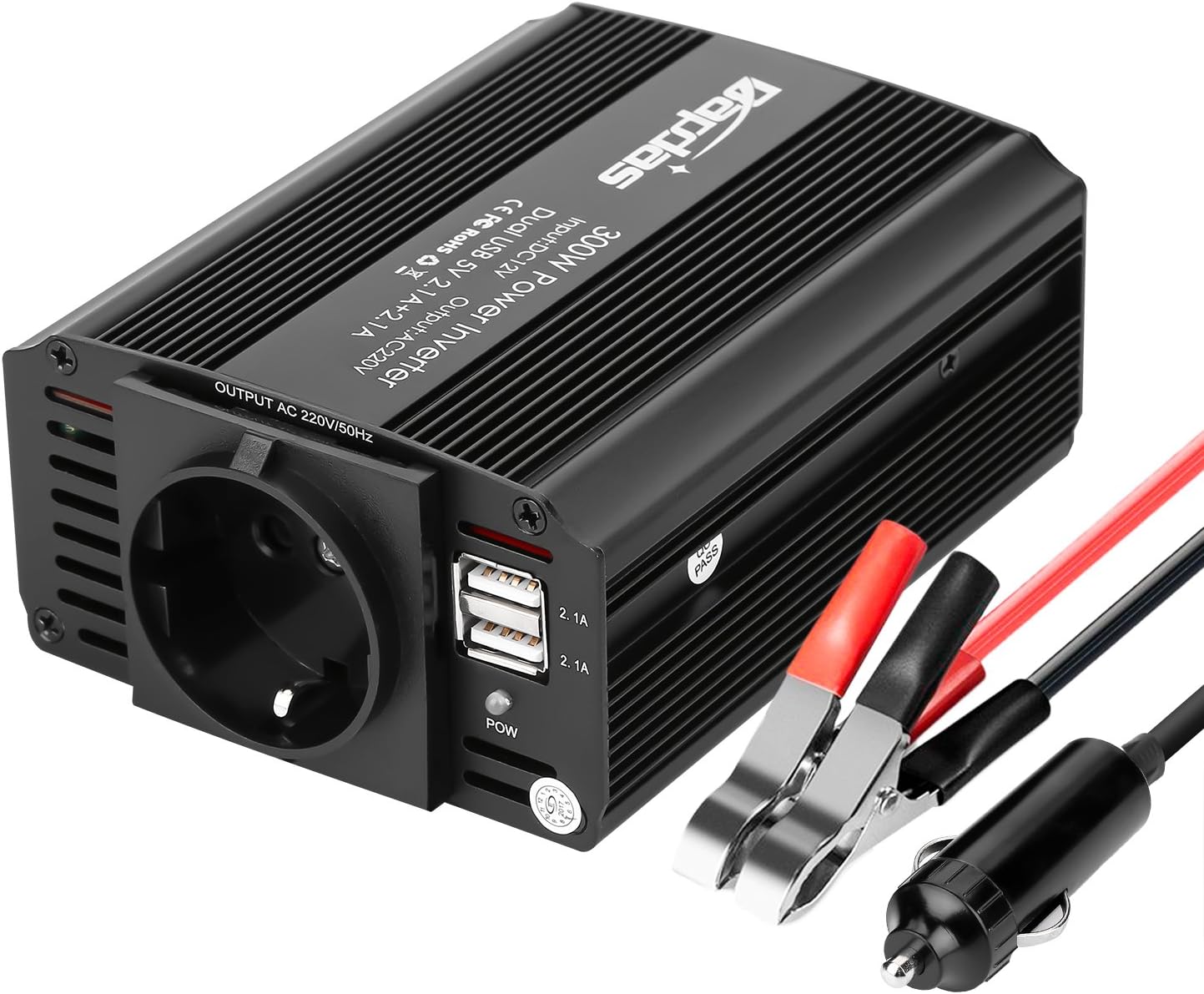 Bapdas 300W Inversor de Corriente, DC...