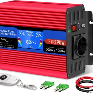 ETREPOW Inversor 12v 220v Onda Pura...