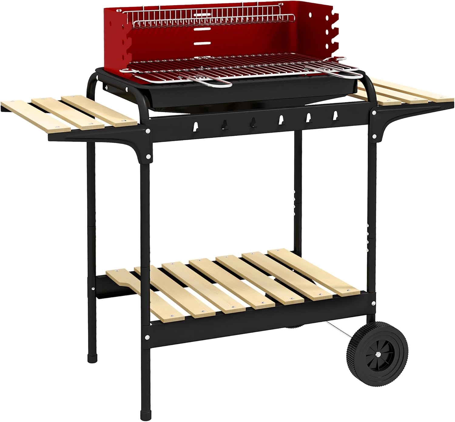 Outsunny Barbacoa de Carbón con Ruedas... Outsunny Barbacoa de Carbón con Ruedas...