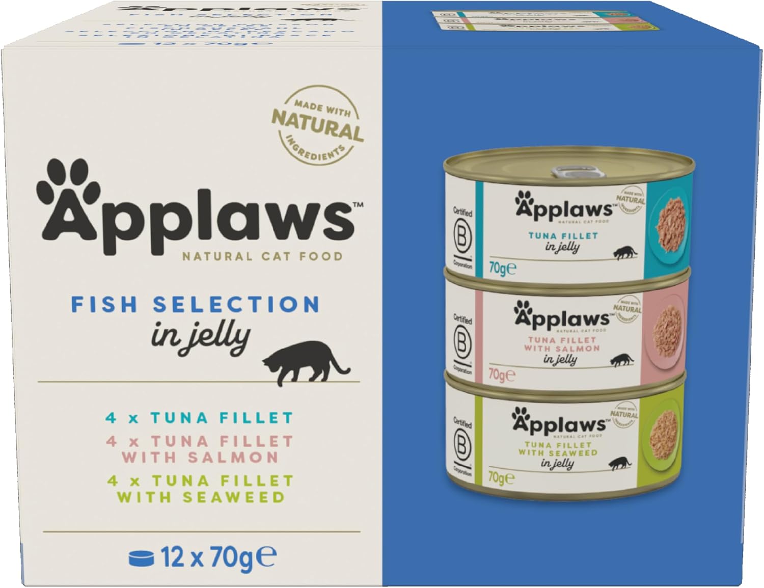 71FG-iNAAyL._AC_SL1500_.jpg Applaws Natural Wet Cat Food Fish