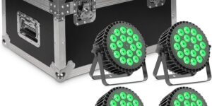 Ukfog 200 W 18 LED Par de faros 8 CH lu...
