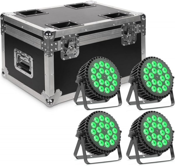 Ukfog 200 W 18 LED Par de faros 8 CH lu...