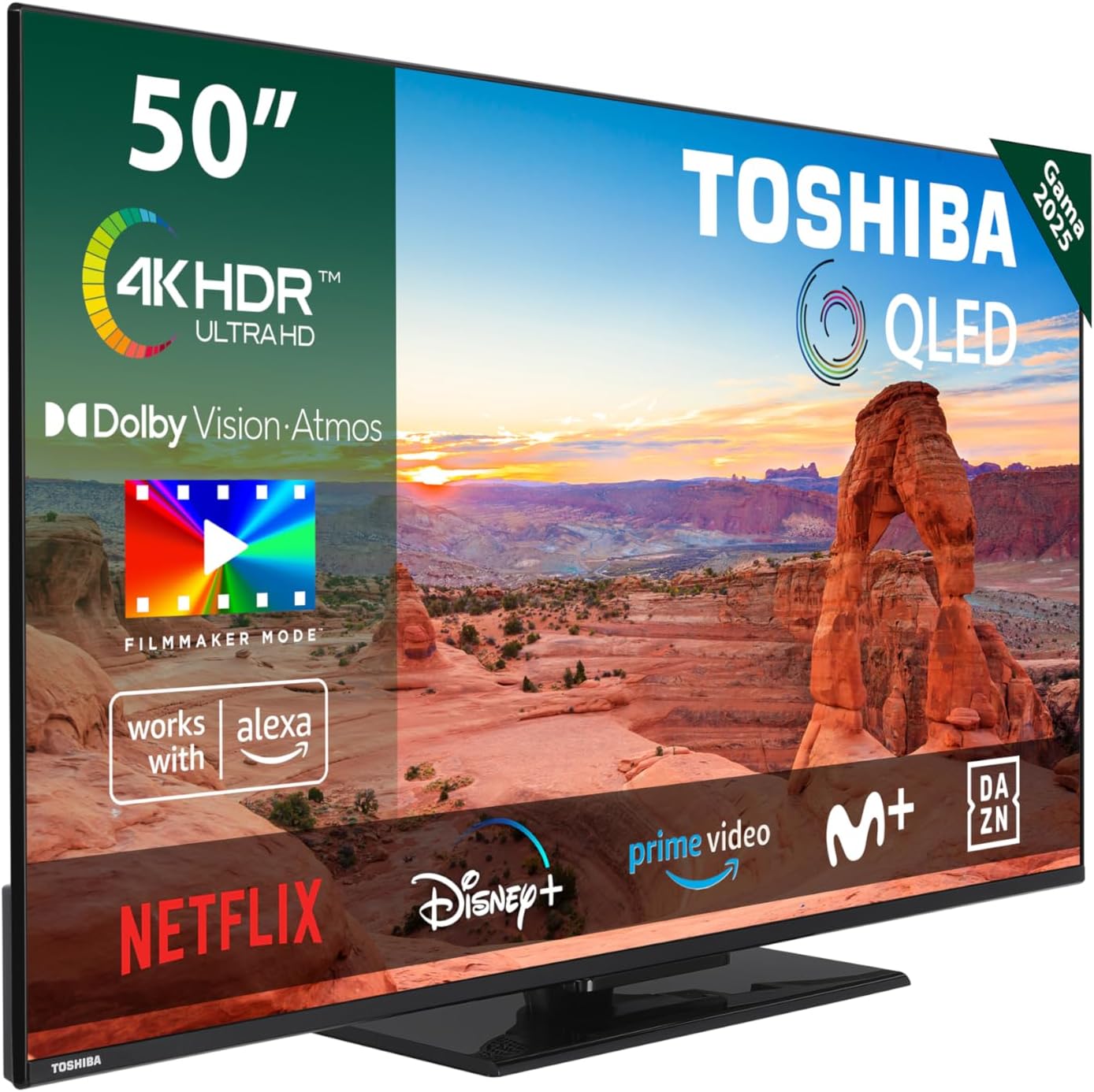 Toshiba Smart TV 50QV3463DG 4K Ultra HD QLED