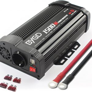 BYGD Inversor de Coche 1500W(Pico...
