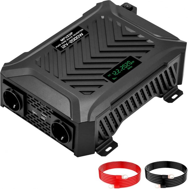 MFUZOP Inversor 12v 220v 230v Onda Pura...