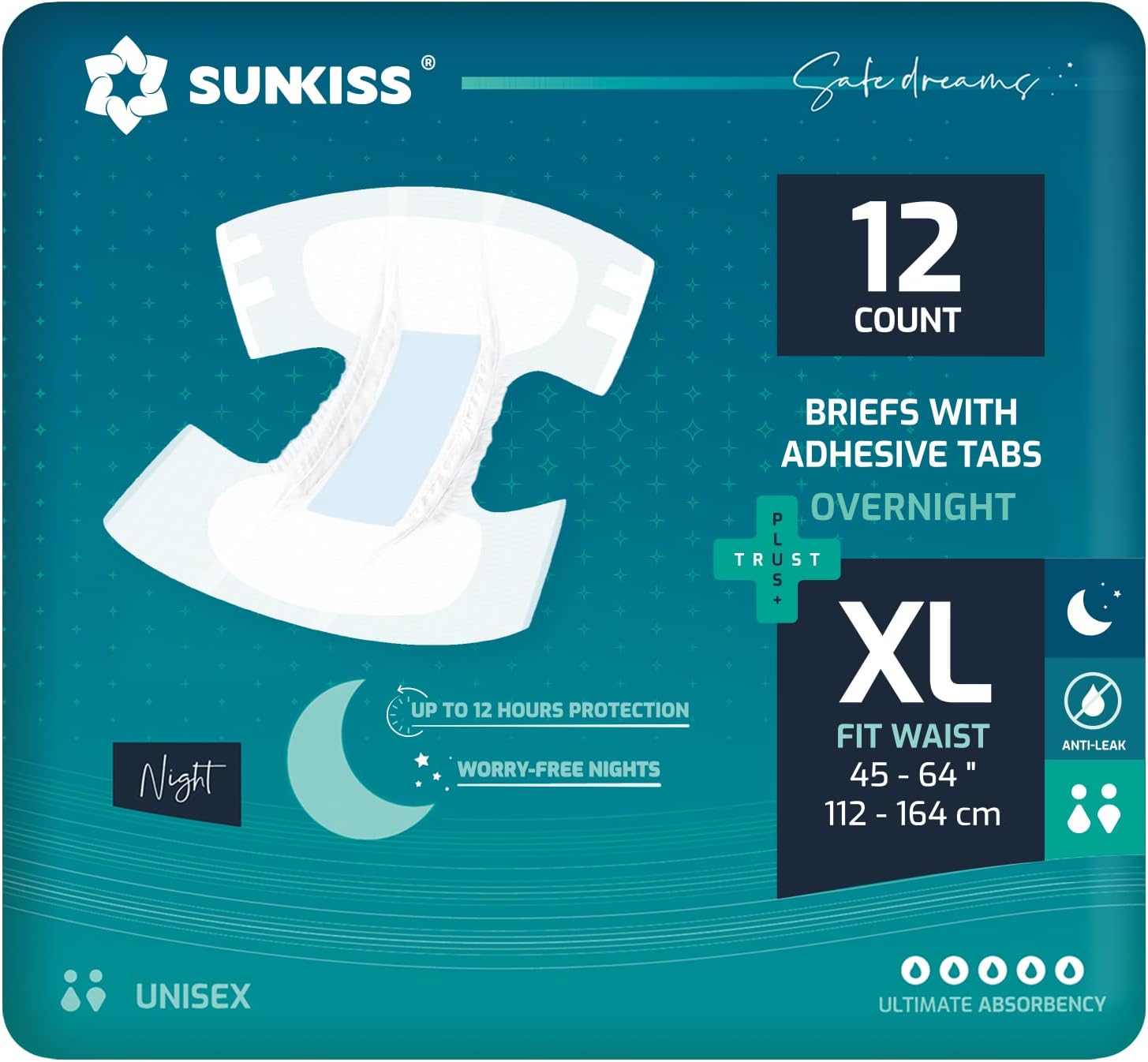 SUNKISS TrustPlus Pañales para Adultos