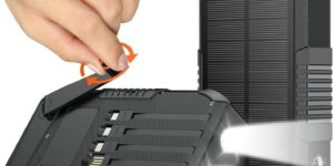 Cargador solar de 66800 mAh, manivela...