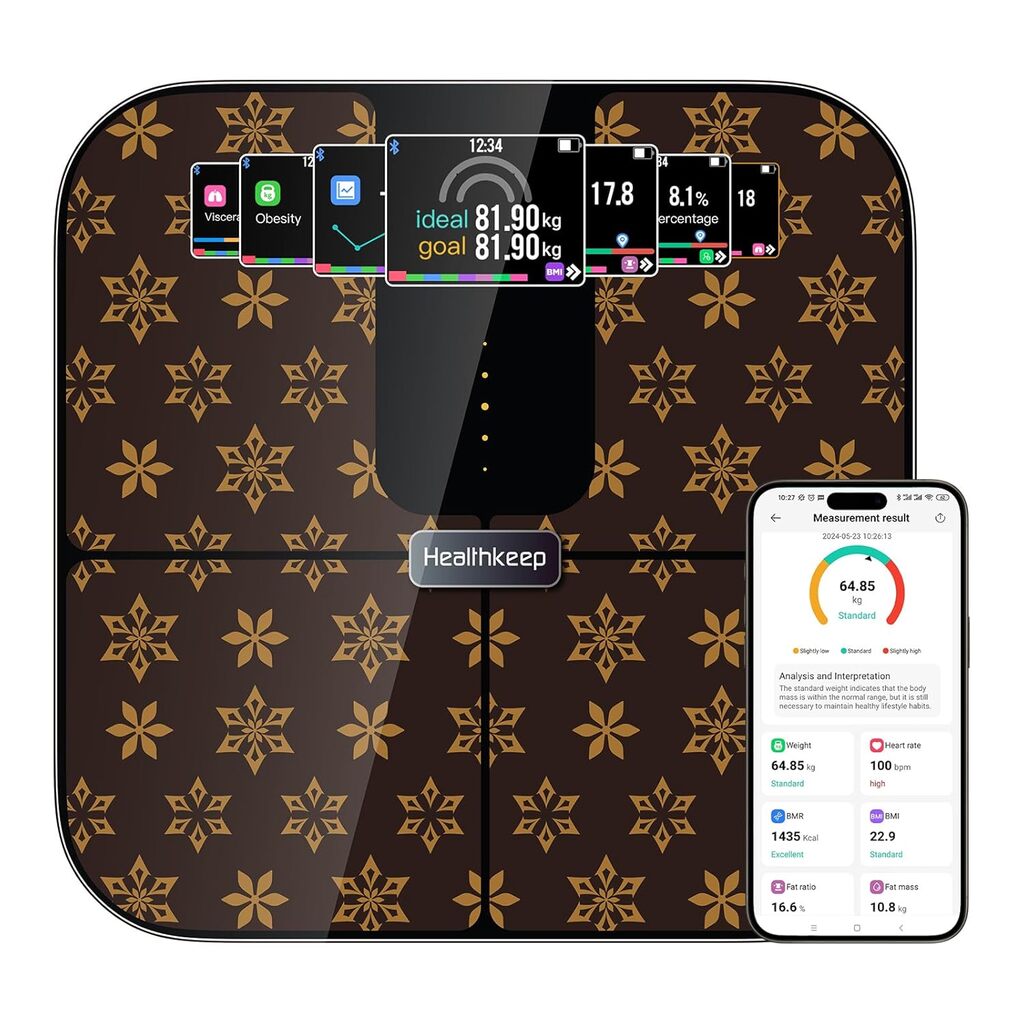 Healthkeep - Báscula con Bluetooth con ...
