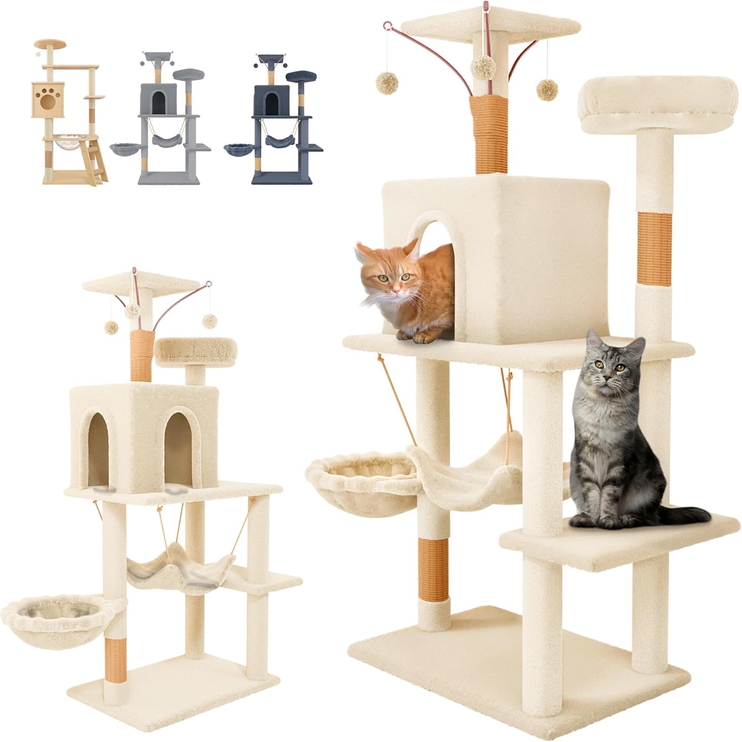 JUPPLIES Rascador para Gatos 143cm