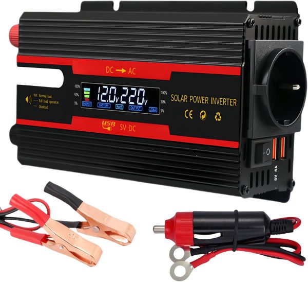 Inversor de voltaje CC 12 V/24 V a CA 2...
