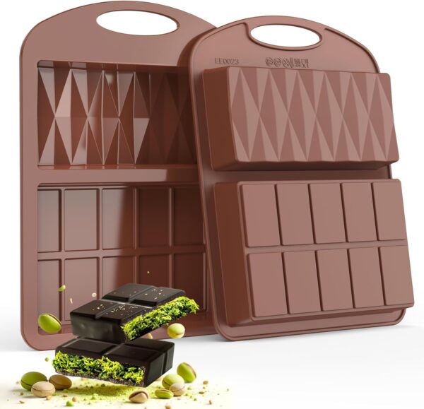 71V0PF2Fq2L._AC_SL1500_.jpg 2 Piezas Molde Chocolate Dubai Moldes