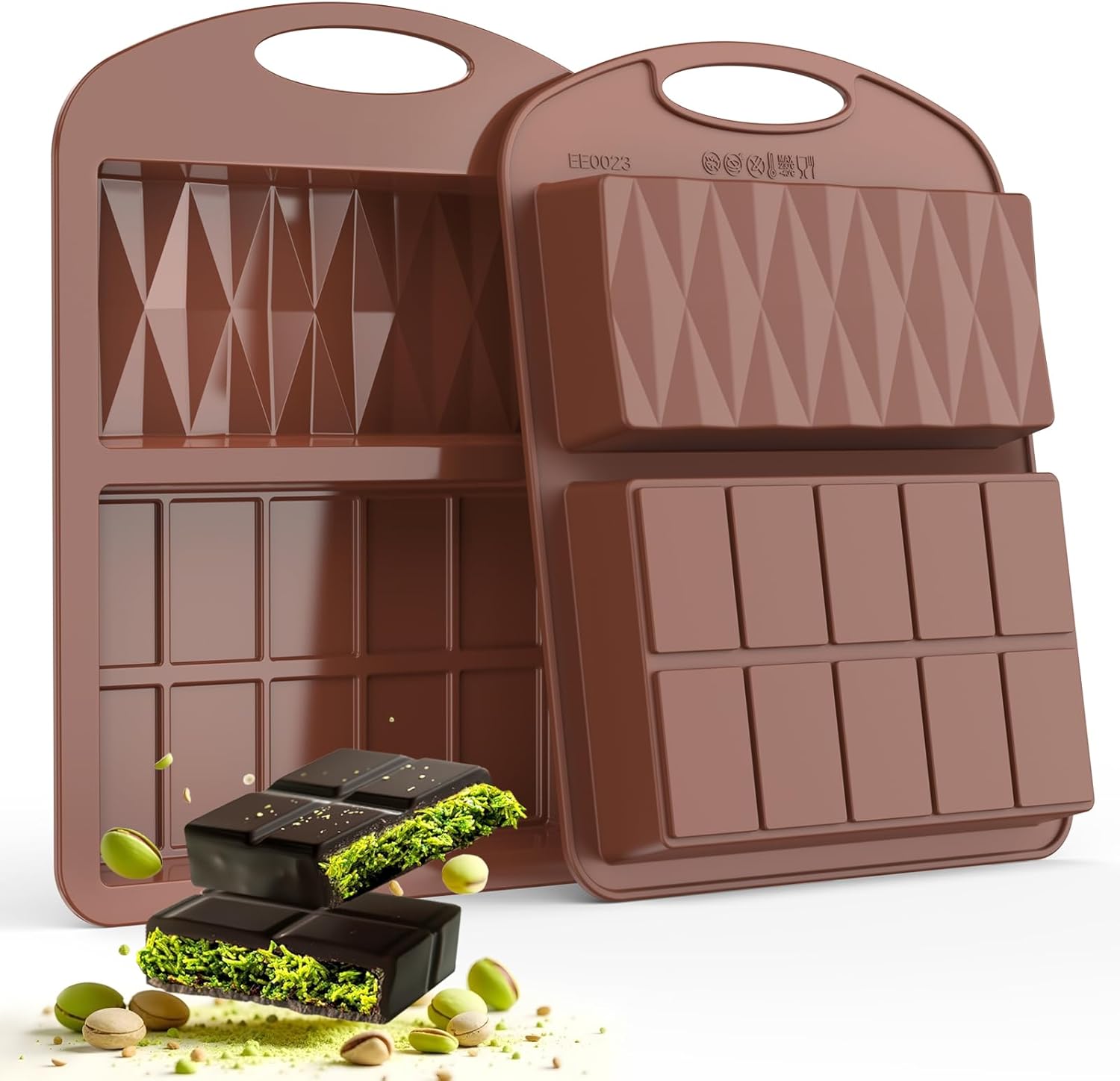 71V0PF2Fq2L._AC_SL1500_.jpg 2 Piezas Molde Chocolate Dubai Moldes