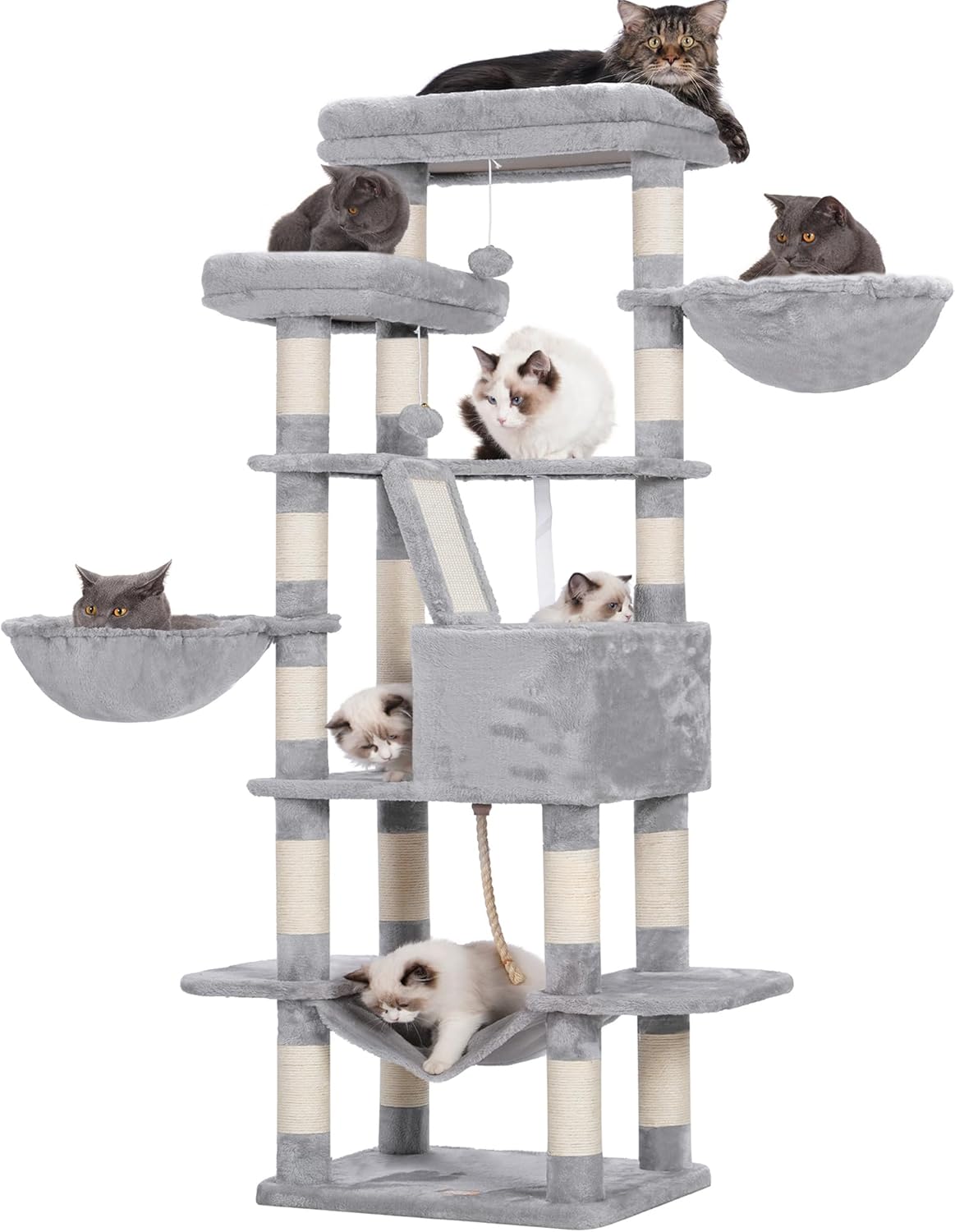 Heybly Rascador para Gatos Árbol para