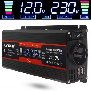 LVYUAN Inversor 12V a 220V 230V 2000W...