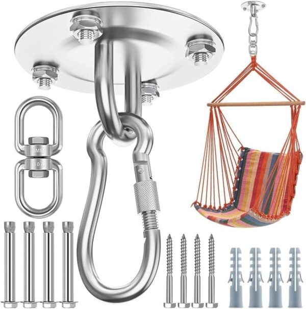 Gancho de Techo Resistente Giratorio de 360°