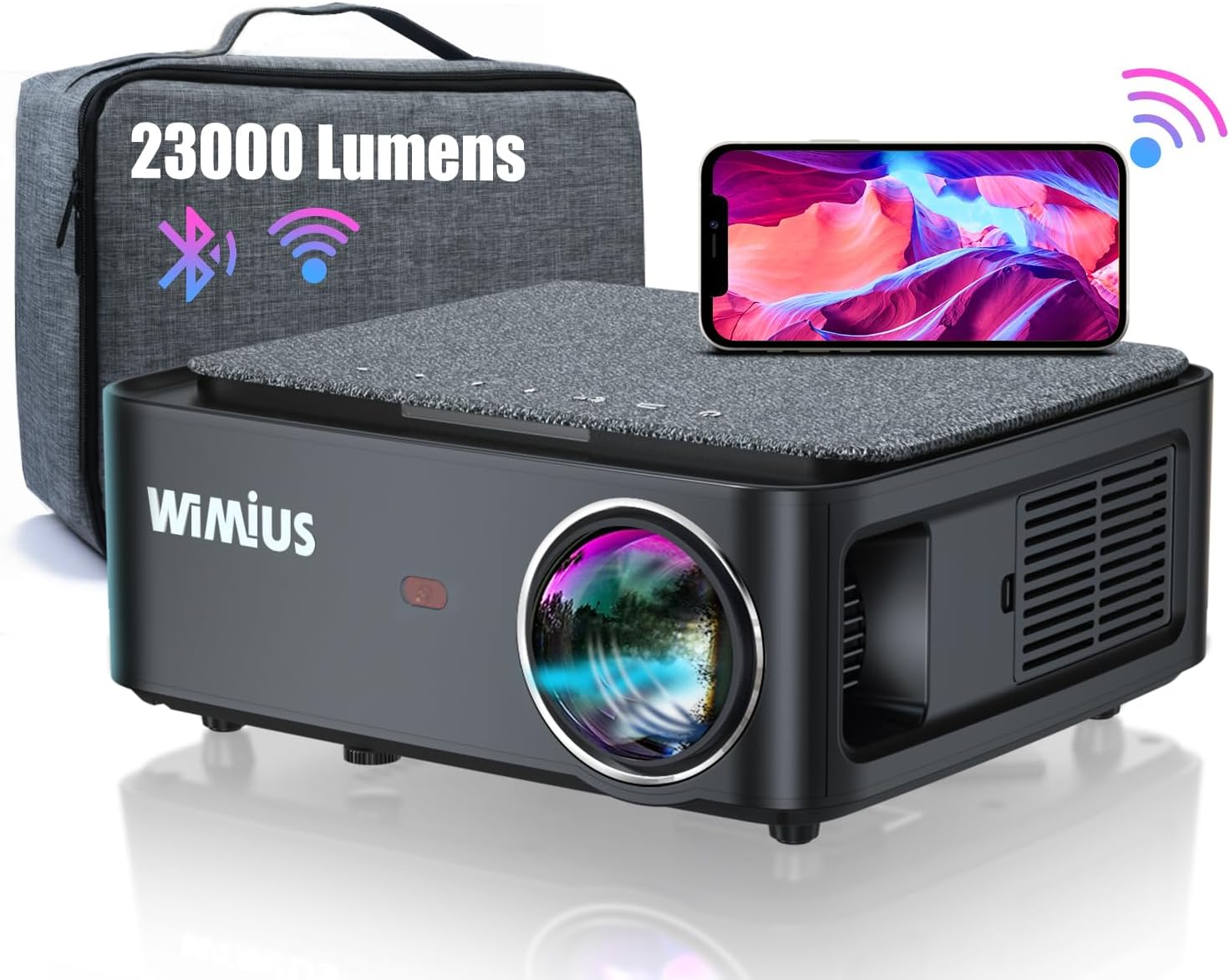 Proyector WiFi Bluetooth 4K Soporte