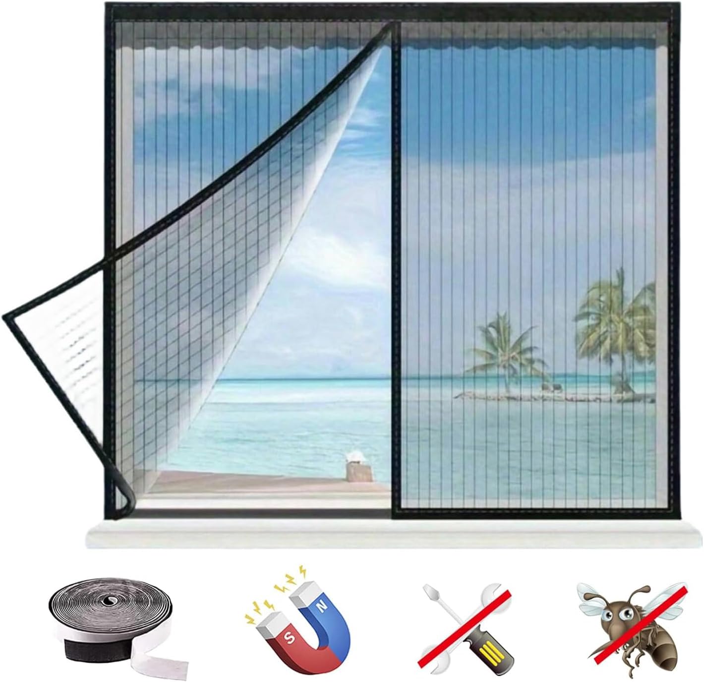 Mosquitera Ventana, 100x120 cm...