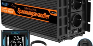EDECOA inversor 12v 220v Onda Pura...