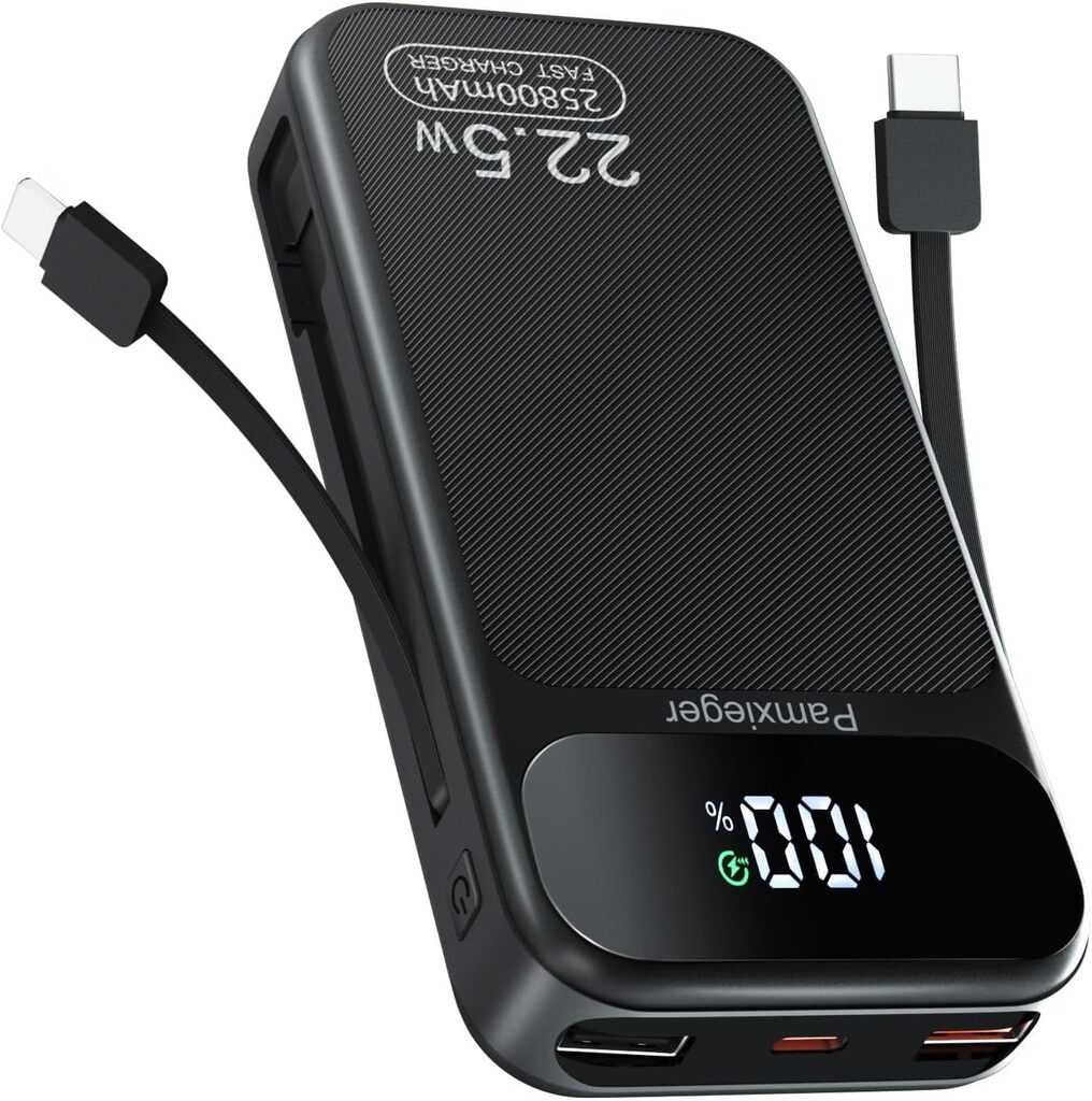 Bateria Externa 25.800mAh 22,5W Carga...