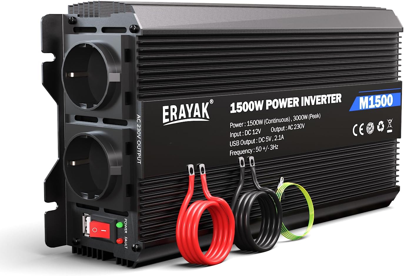 ERAYAK Inversor 12v 230v 1500W/3000W... ERAYAK Inversor 12v 230v 1500W/3000W...