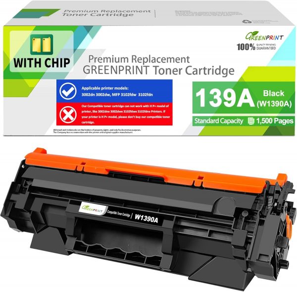 GREENPRINT 【con Chip】 139A W1390A Cartu...