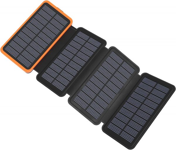 BRENCIL Power Bank Solar 27000mAh -...