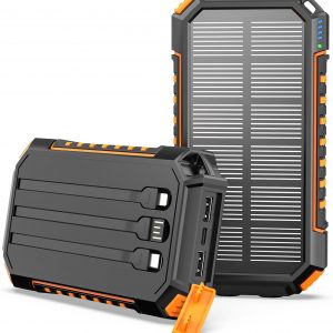 Riapow Cargador Solar Power Bank -...