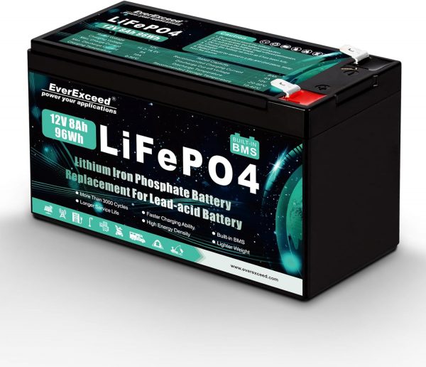 EverExceed 12V 8Ah Batería Recargable...