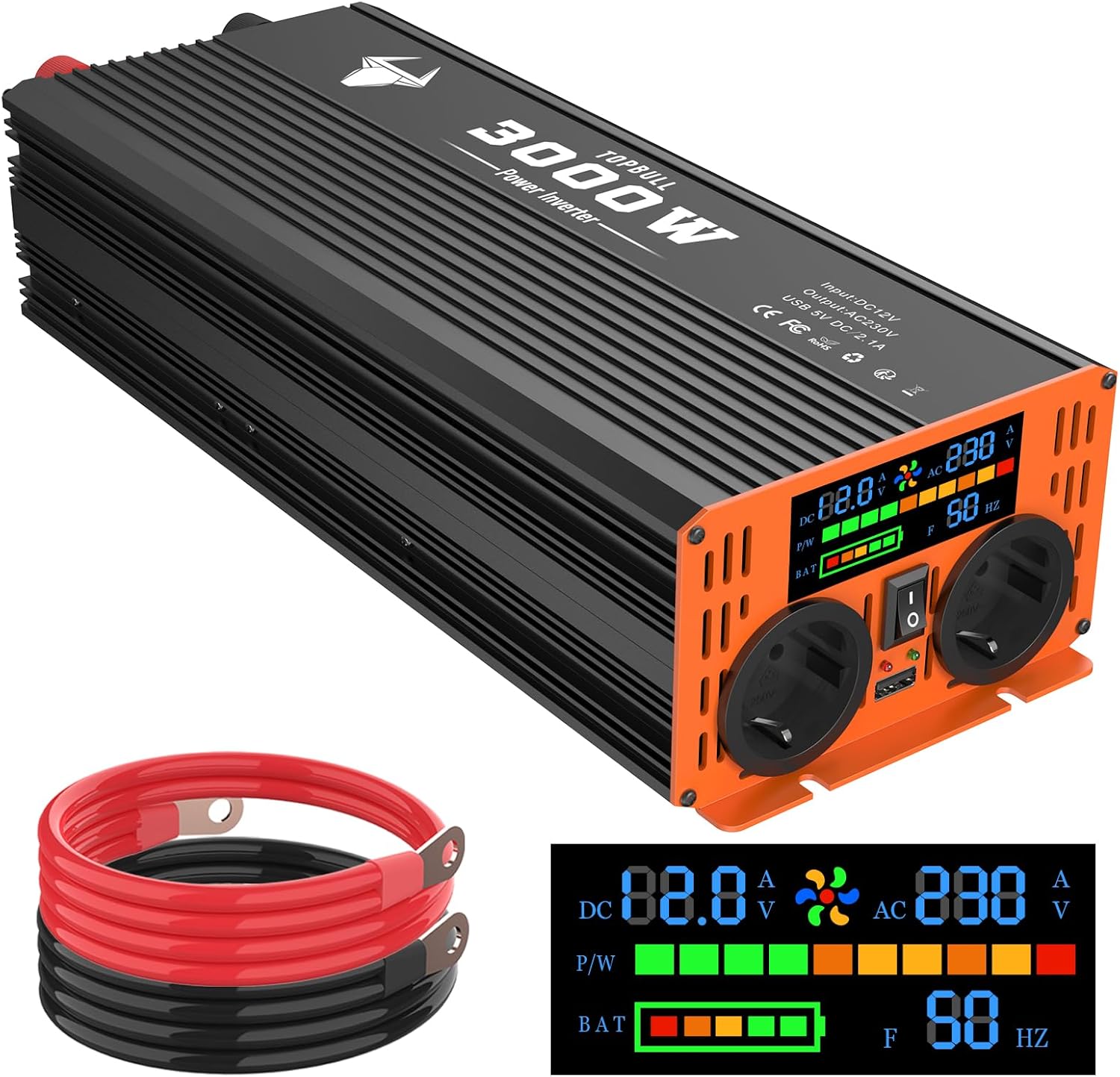Inversor 12V 220V/230V 3000W/6000W... Inversor 12V 220V/230V 3000W/6000W...