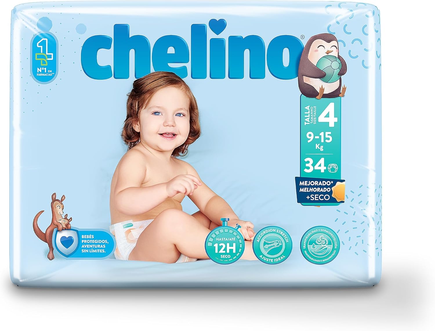 Chelino Pañal infantil Talla 4 Gateo...