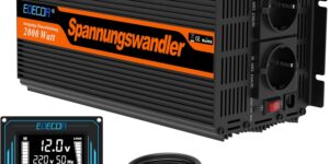EDECOA Inversor 12v 220v 2000w...