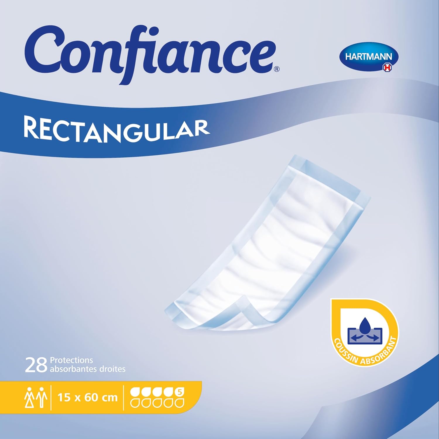 Confiance Rectangular - Pañales rectos