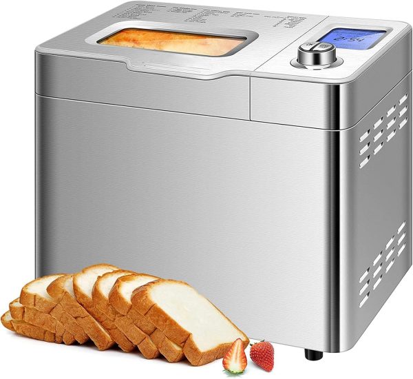 COOCHEER Máquina de pan de hasta 900 g,...