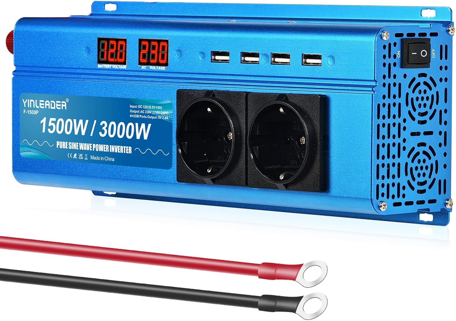 Yinleader Inversor de Corriente Onda...