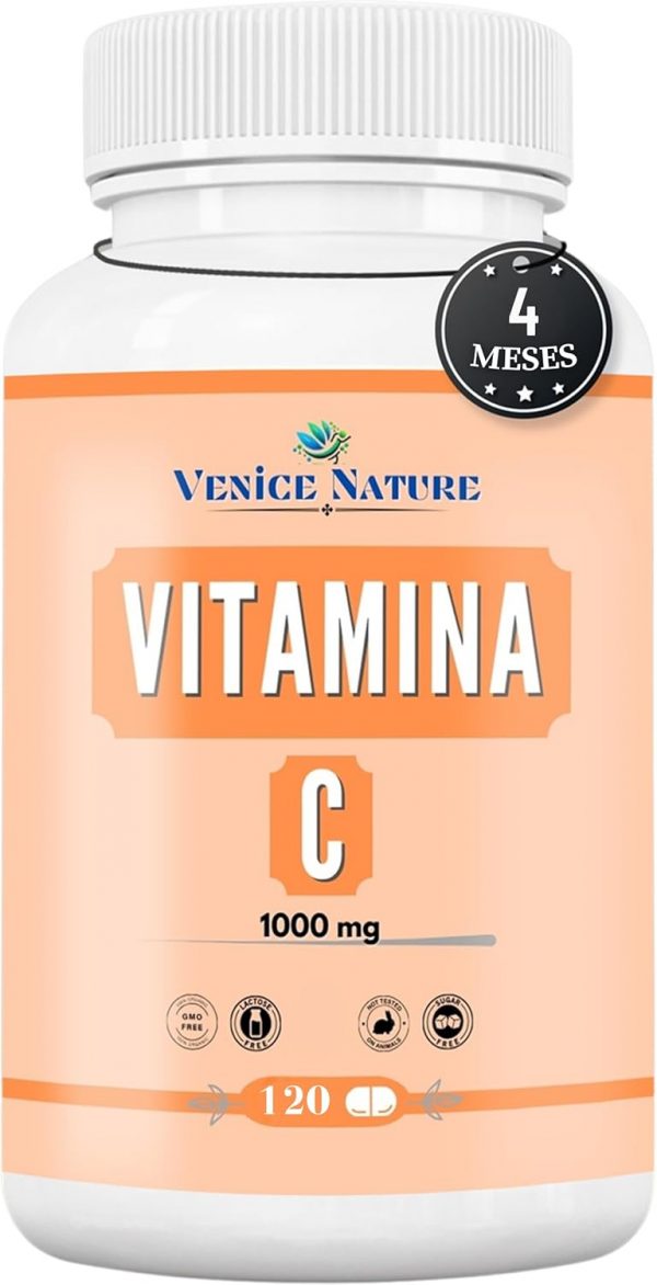 Vitamina C 1000 mg 120 Tabletas Pura so...