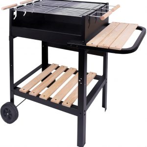 AKTIVE Barbacoa de carbón portátil con...