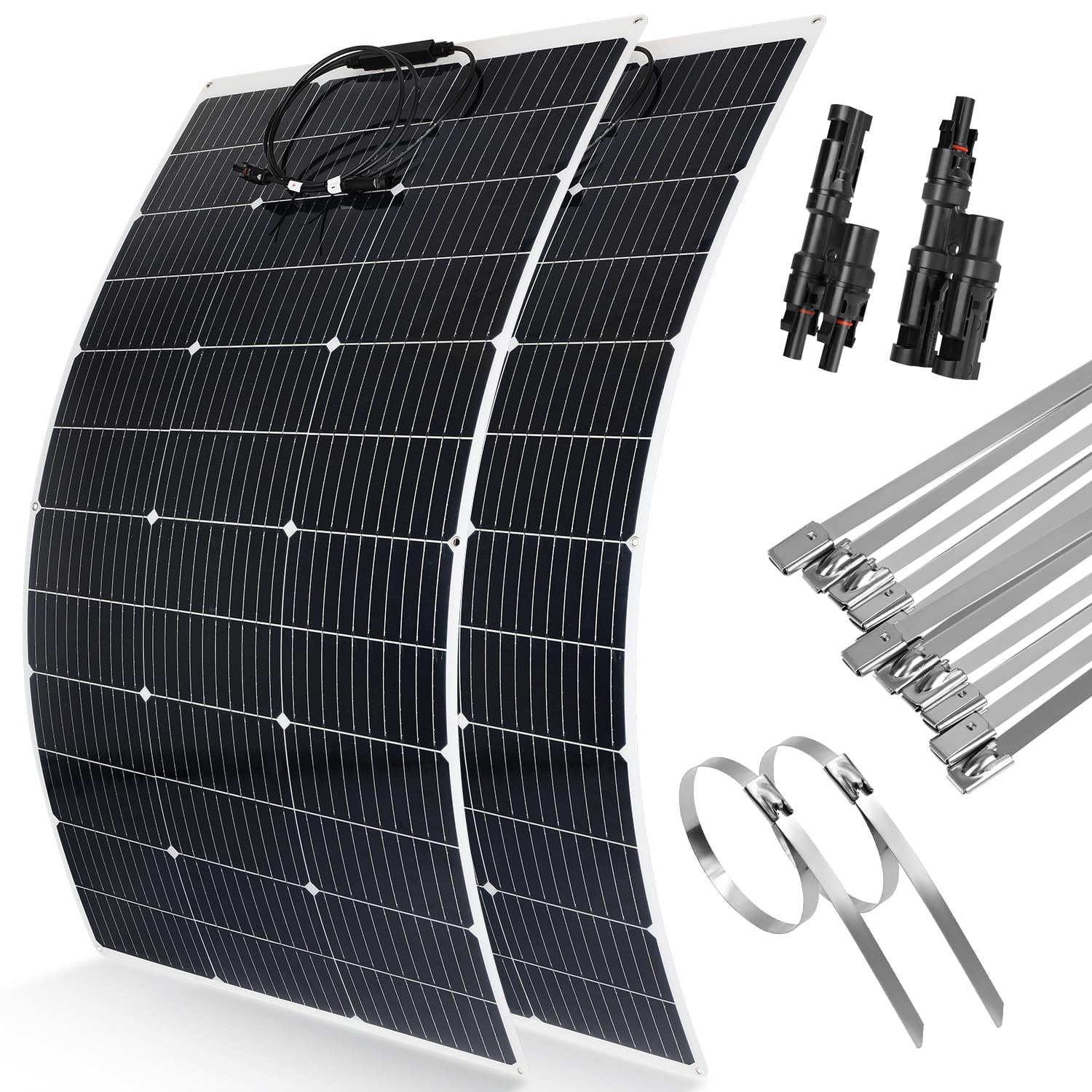 【240W Panel Solar Flexible 12V】DERUXI 2...