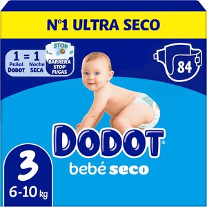Dodot Bebé-Seco Pañales Talla 3,...