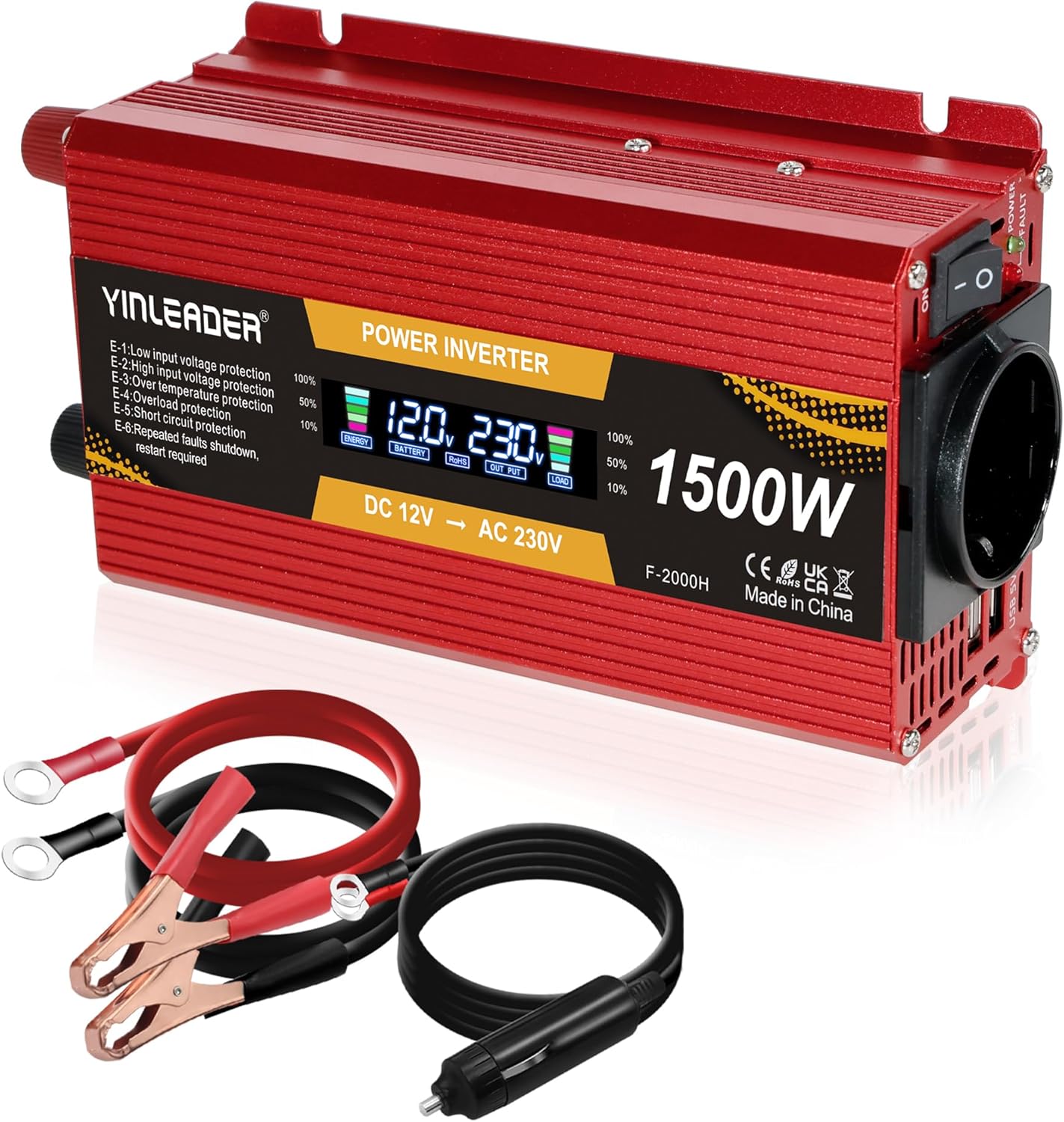 Convertidor de Voltaje 750 W/1500 W 12...