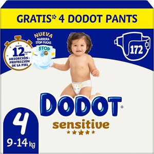 Dodot Pañales Bebé Sensitive, Talla 4...