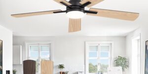 ZMISHIBO Ventilador de Techo con Luz