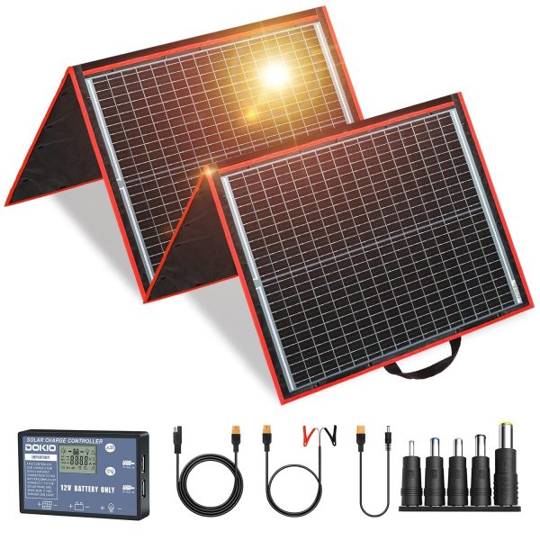 DOKIO Kit Panel Solar Plegable Portátil...