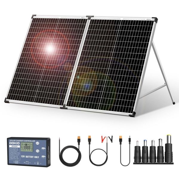 DOKIO Maleta solar plegable portátil de...