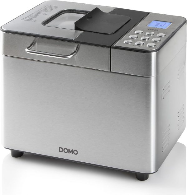 DOMO Panificadora B3971, Negro, Plata...