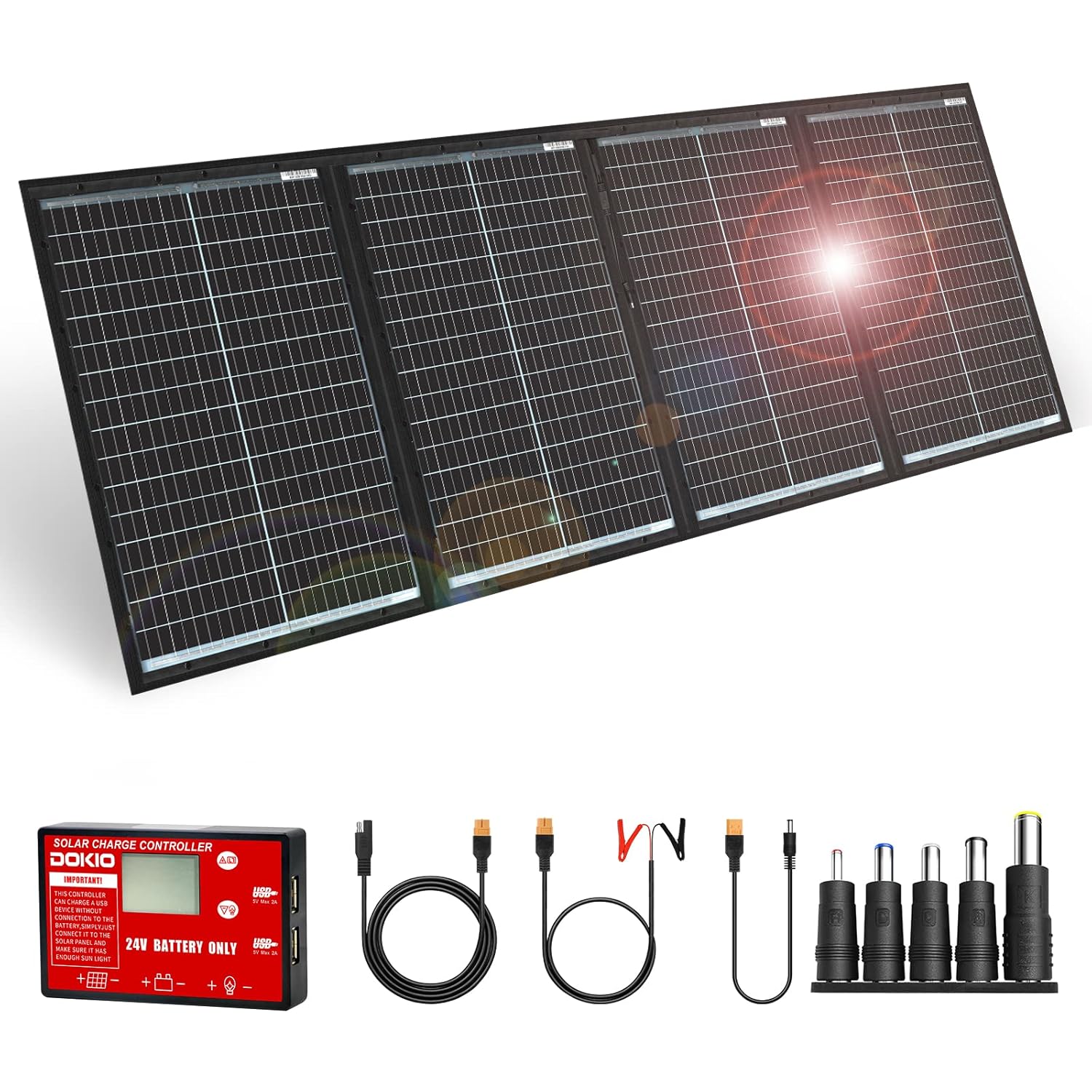 DOKIO 36V 200W Panel Solar Portatil Kit...